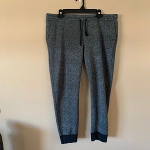 Roots salt and pepper fitted joggers